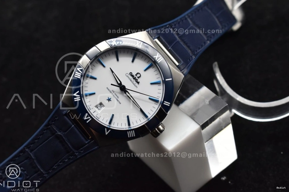 Ceramic Blue White Blue Gummy Strap SS Super Best Clone VSF Dial 1:1 Constellation on Edition A8900 1226